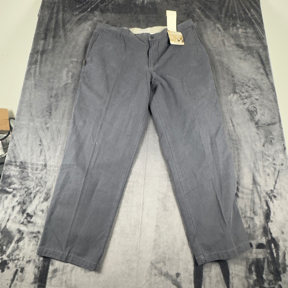 NWT Columbia Utility Pants Mens 42x32 Gray Cotton Canvas AM8142 Outdoor Workwear